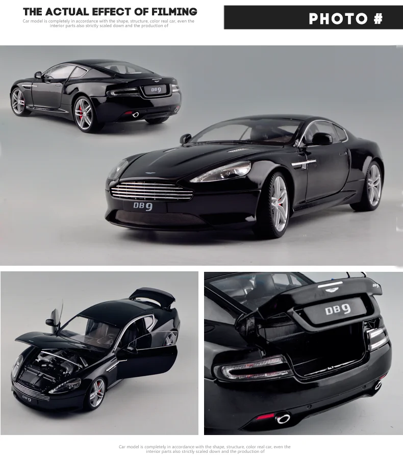 Welly 1:18 Aston Martin db9 сплав модель автомобиля Моделирование Украшение автомобиля коллекция подарок игрушка Литье модель игрушка для мальчиков