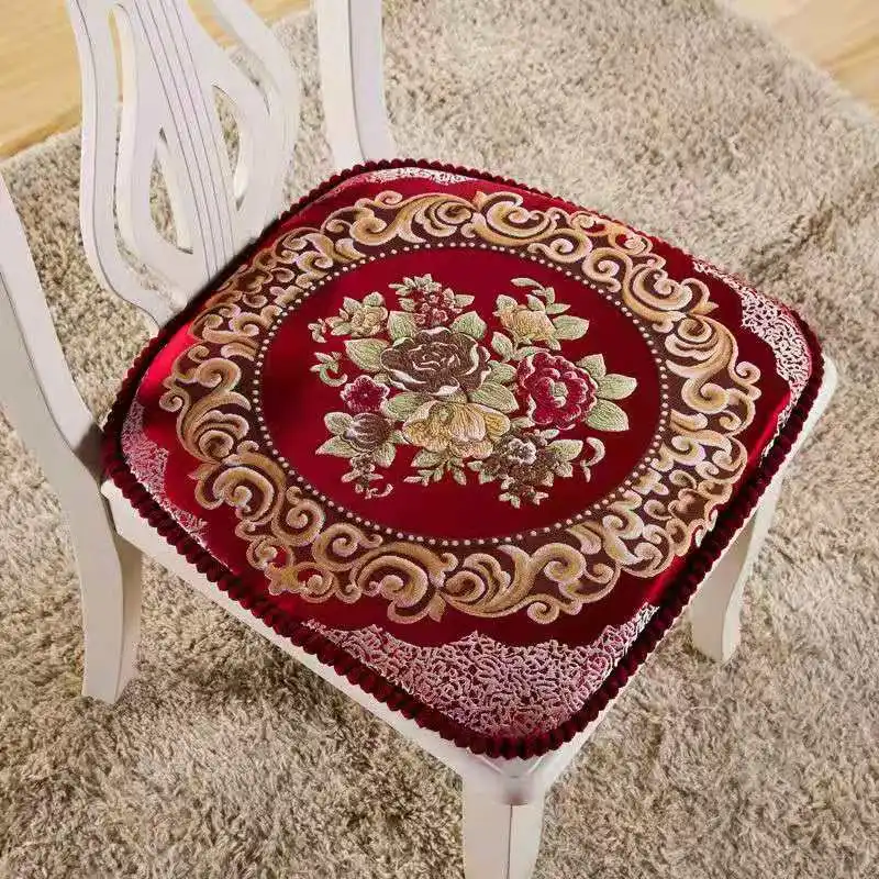 Reversible Chair Pad Seat Cushion for Kitchen Chairs Non-Slip Washable Pillow Chair Cushion 5