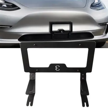 

Durable Front Mount Car Holder Vehicle Exterior License Plate Frame Auto Aluminium Alloy Slipstream Bracket For Tesla Model 3