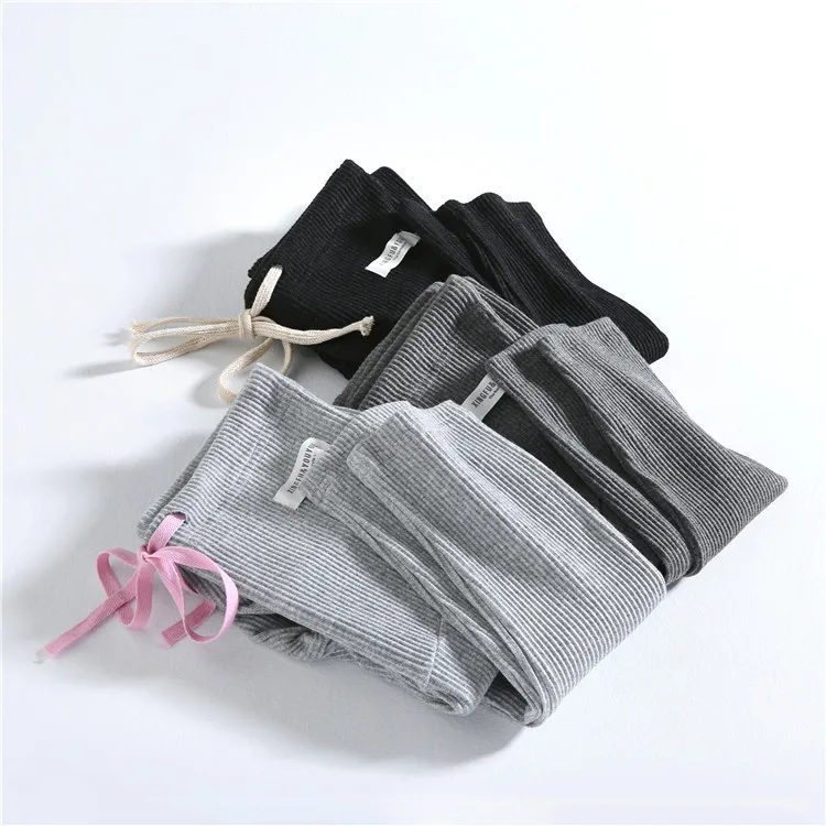 

Leggings for Pregnant Woman Spring And Autumn 2019 New Style Fashion Pregnancy Fashion Mom Outer Wear Drawstring Thread Pure Cot