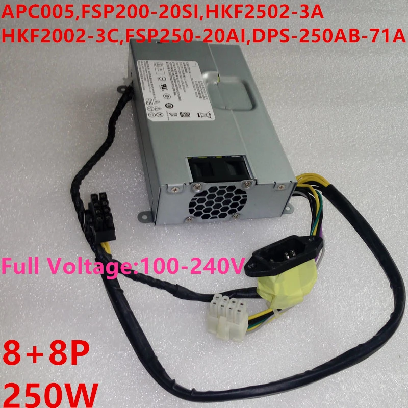 New PSU For Lenovo 550 750 350 540 520 8Pin*2 250W Power Supply APC005  HKF2502-3A FSP250-20AI FSP250-30SI DPS-250AB-71 A/71 B