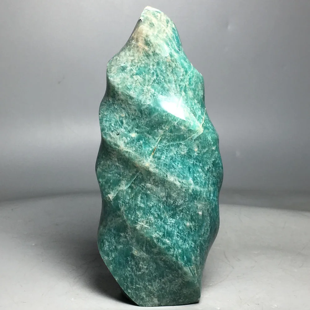 

294g High quality Natural quartz amazonite crystal flame healing