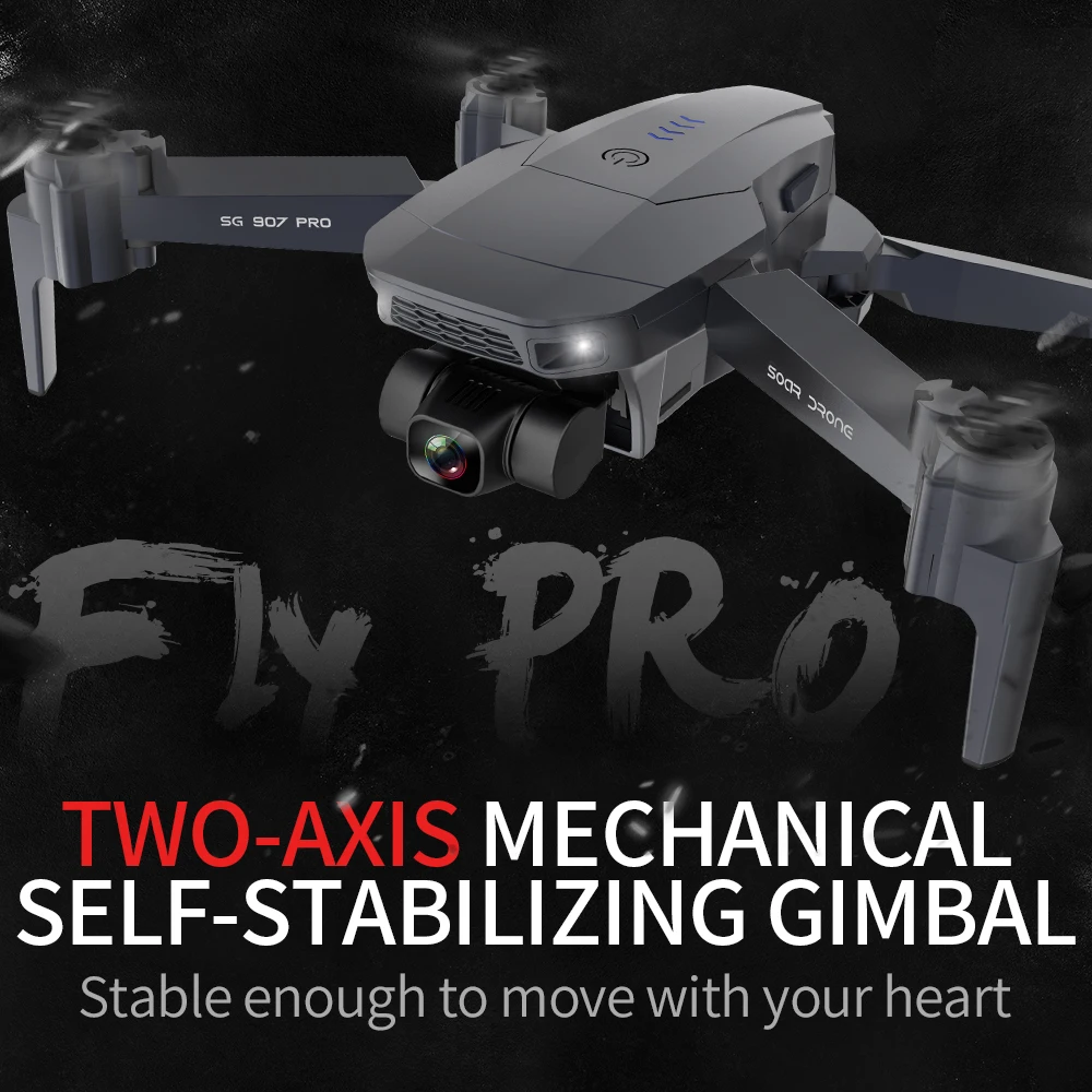 

2020 NEW SG907 pro drone 4k HD mechanical gimbal camera 5G wifi gps system supports TF card drones distance 1.2km flight 25 mins