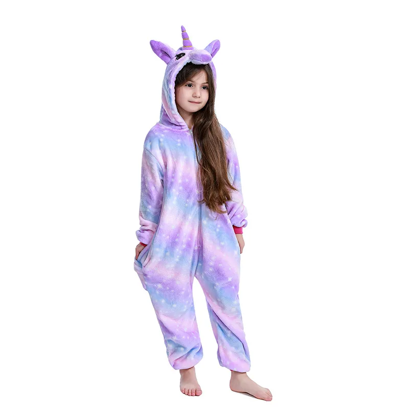 Kids Kigurumi Onesie Unicorn Pajamas For Children Animal Cartoon Blanket Sleepers Baby Costumes Winter Boy Girl Licorne Jumspuit Kids Kigurumi Onesie Unicorn Pajamas For Children Animal Cartoon Blanket Sleepers Baby Costumes Winter Boy Girl Licorne Jumspuit