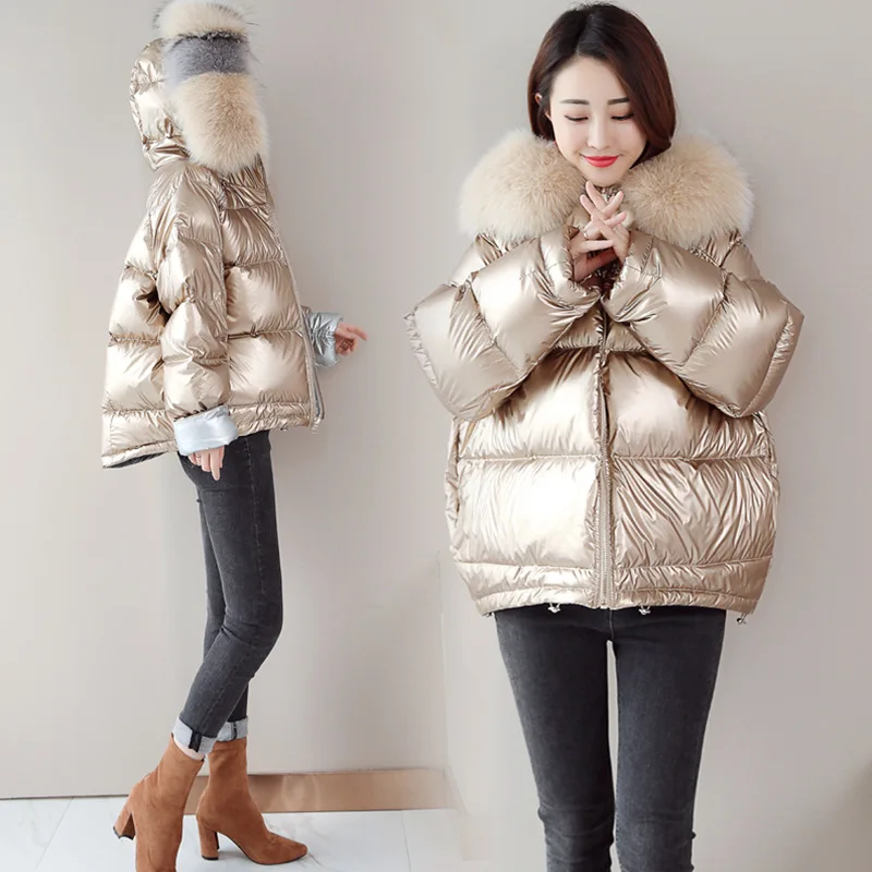 

Fashion Cotton Coat Women's Short 2019 Winter Coat New Style Korean-style Loose-Fit Slimming down Coat Short-height Cotton-padde