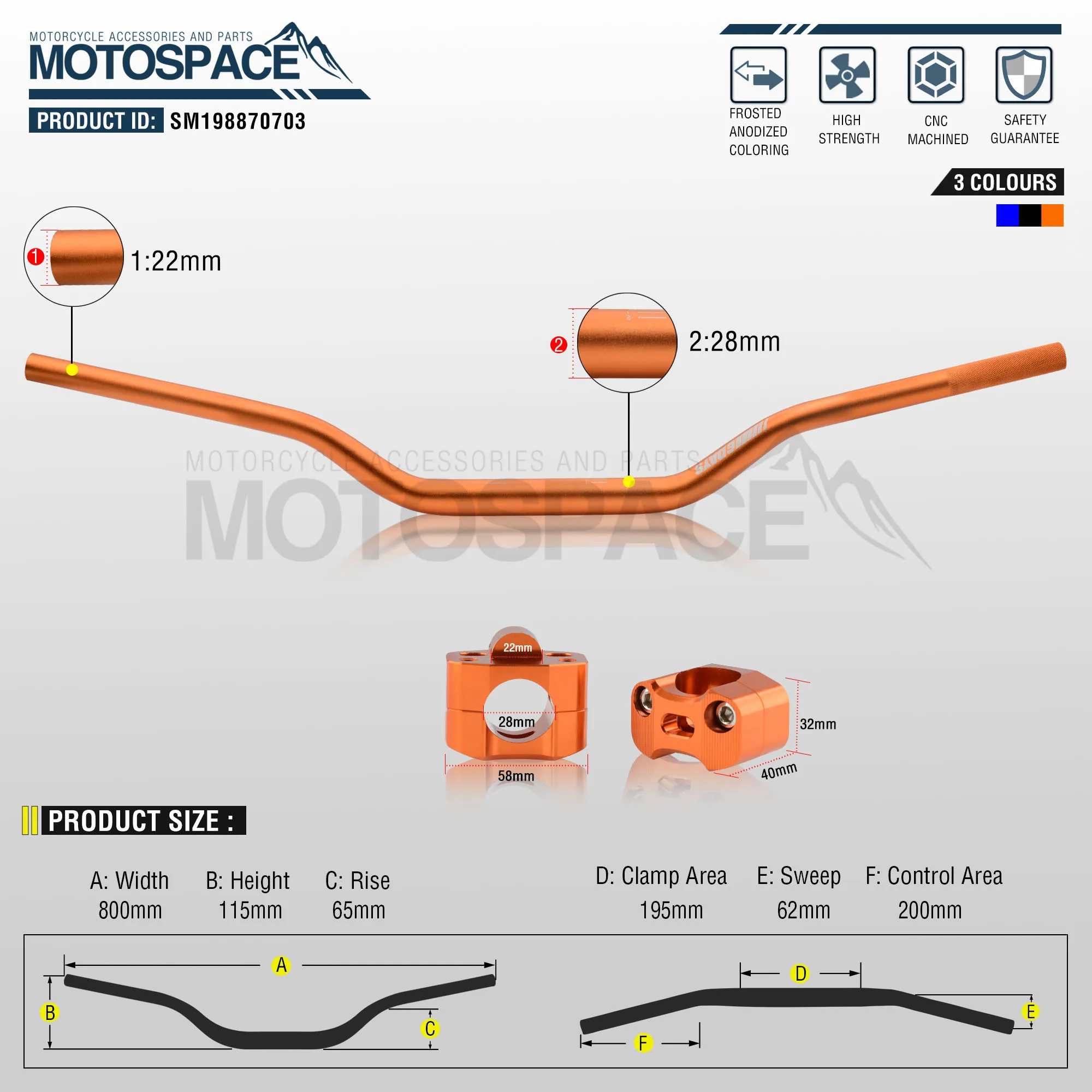 Руль для Pro Taper Pack Bar 1-1/" 6 дней Fatbar Колодки Ручки Pit Pro Racing Dirt Pit Bike мотоцикл с адаптер cnc