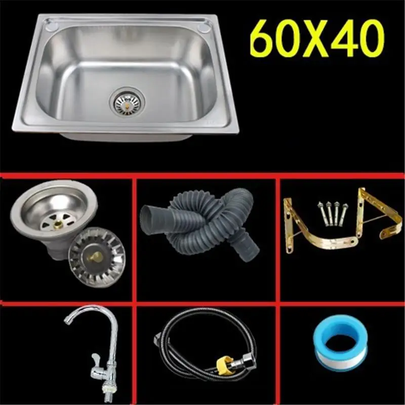 Version F Inoxidable Inox Lavello Gootsteen Evier De Cuisine Zlewozmywak кухня Куба Pia Cozinha Fregadero Lavabo мойка для овощей - Цвет: Version F