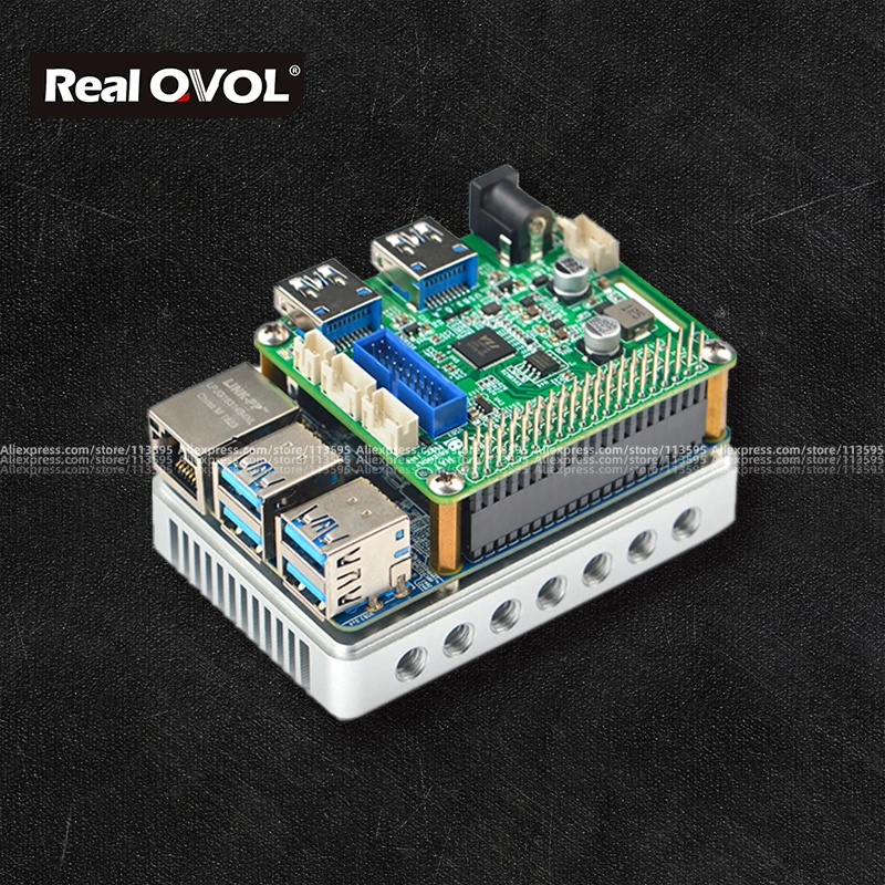 RealQvol Friendlyarm PCIe USB 3,0X4 шляпа для M4 Мощность/вентилятор Интерфейс 40-контактный разъем заполнены