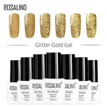 1 шт. Блестки УФ светодиодный гель лак Замачивание от ногтей Золотой УФ гель лак OR88