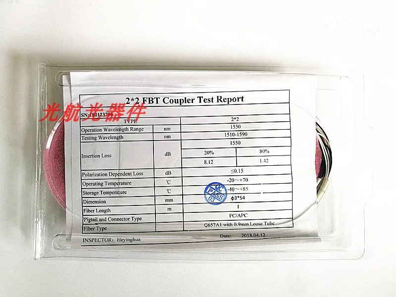 fibra dois a dois divisor de fibra 1310 1550nmfc apc