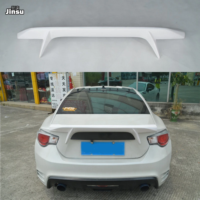 Для Toyota 86 2012- AB Стиль Стекловолокно Задний багажник спойлер для Scion GT86 для Subaru BRZ FRP праймер заднее крыло
