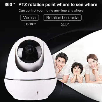 

1080P HD Wifi Wireless IP Camera Home Security Camera IR Network CCTV Night Vision Camera with Two-way Audio Baby Monitor