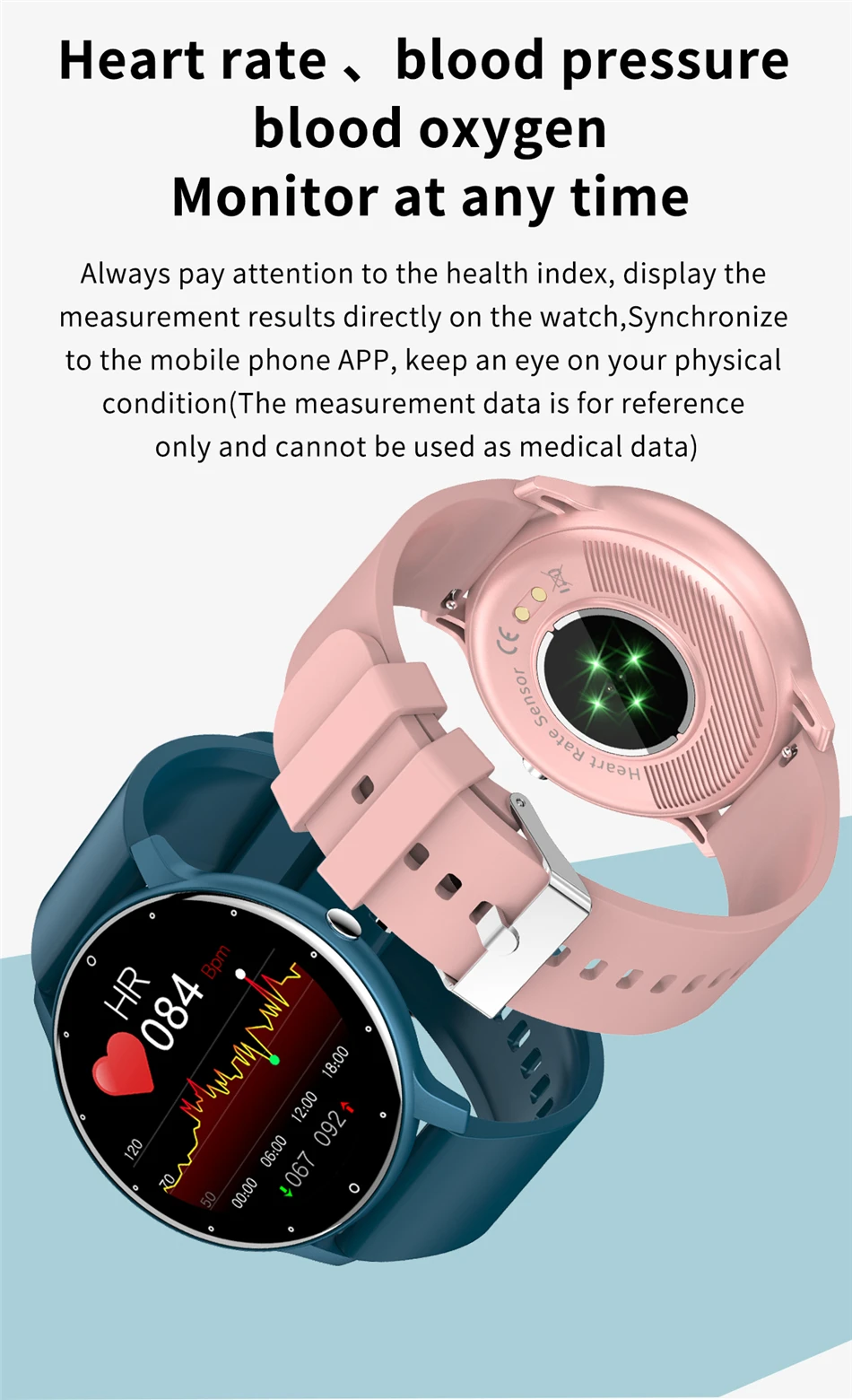 Men Women Smart Watch Full Touch Screen Watches Sport Fitness Tracker IP67 Waterproof Bluetooth Weather Forecast Smartwatch 2021