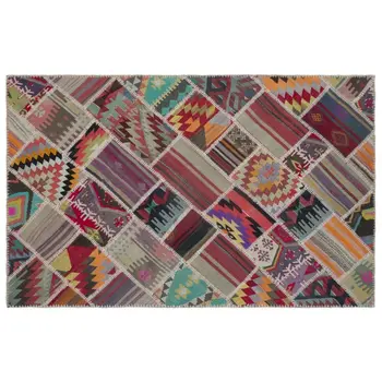 

Handmade Natural Vintage Patchwork Rug Area Rug 154x238 Cm-5'1''X7'10''