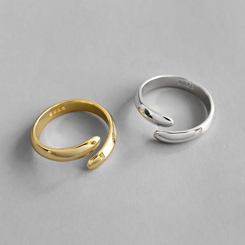 

100% 925 sterling silver engagement rings for women aneis bijoux, fashion adjustable ring 925 anel femme gold color jewelry 2019