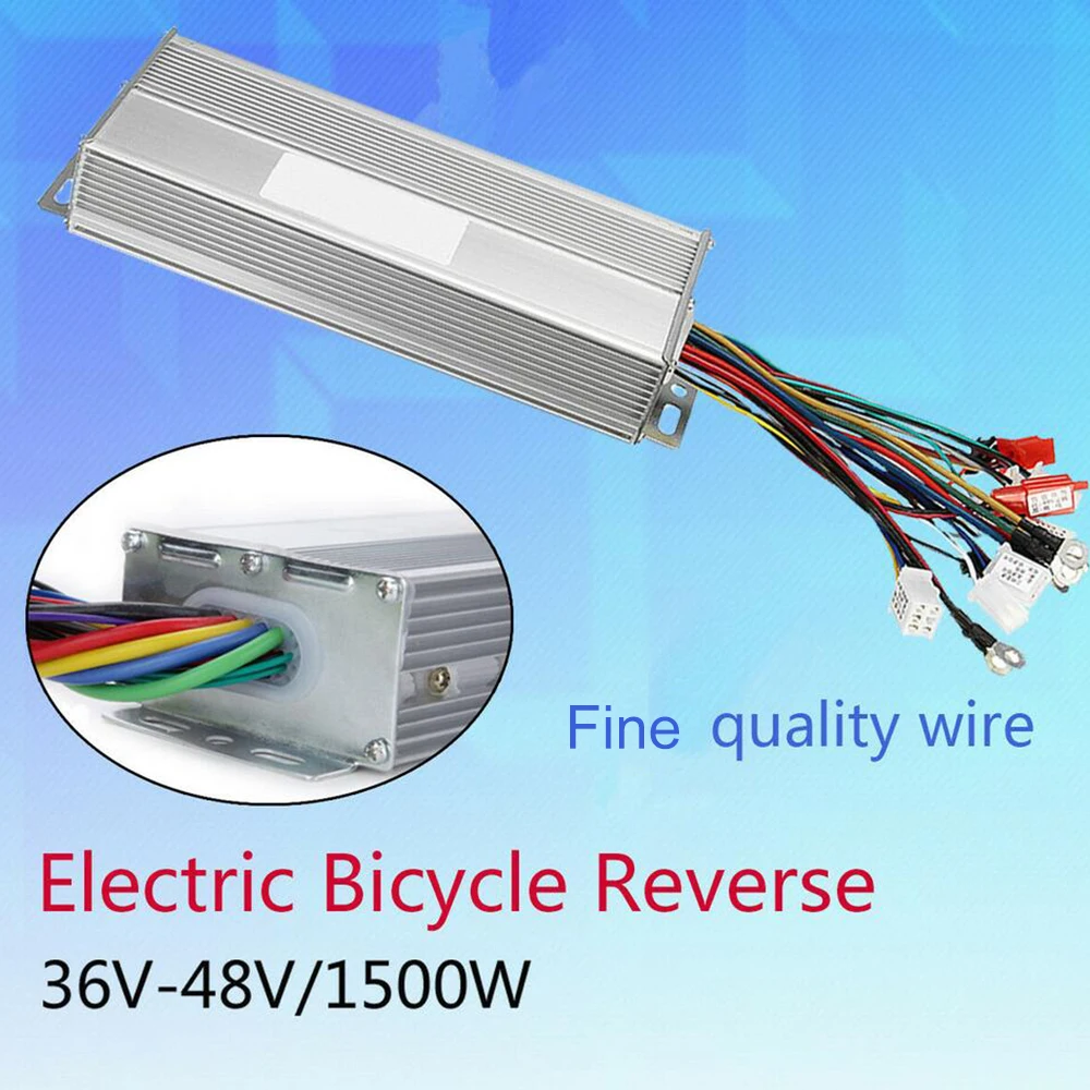 Большие размеры 36-48V 1500W 45A контроллер для электрического велосипеда для е-байка регулятор бесщеточного двигателя