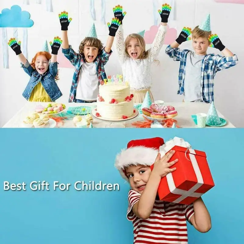 Светильник-up Toys Led мигающая Волшебная Перчатка светится в темноте, игрушки, светильник на палец, Волшебные Инструменты, светильник ing Toys для детей