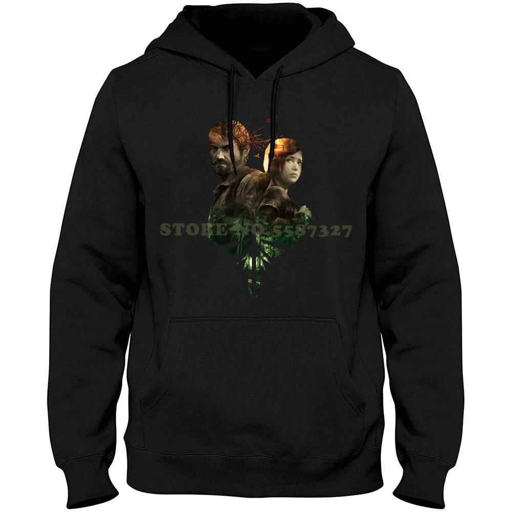 

Endure And Survive Joel And Ellie Double Exposure Streetwear Sport Hoodie Sweatshirt The Last Of Us Joel Ellie Firefly Symbol