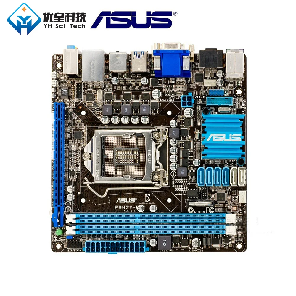

Asus P8H77-I Intel H77 Original Used Desktop Motherboard Socket LGA 1155 Core i7/ i5/i3Celeron/Pentium DDR3 16G Mini-ITX