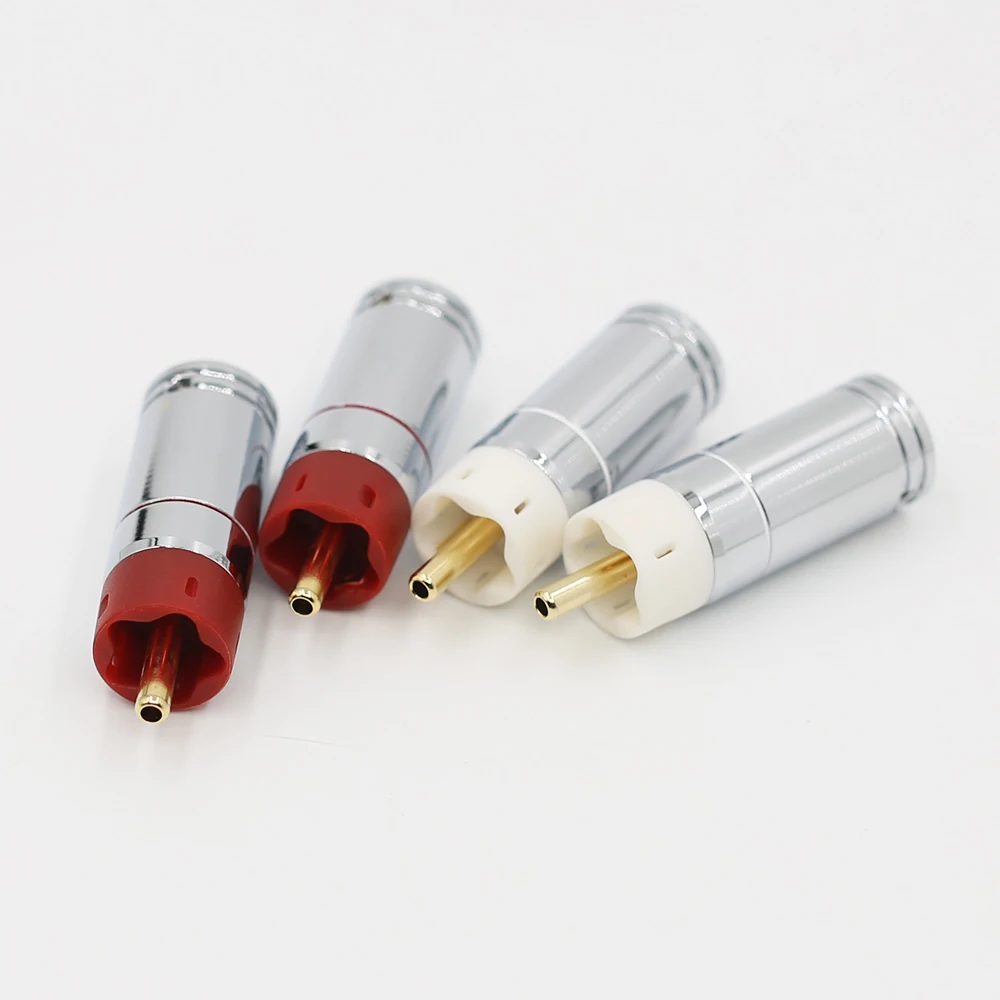 4 шт. высококачественные Hifi DIY 9 мм посеребренные или позолоченные латунные rca разъемы rca