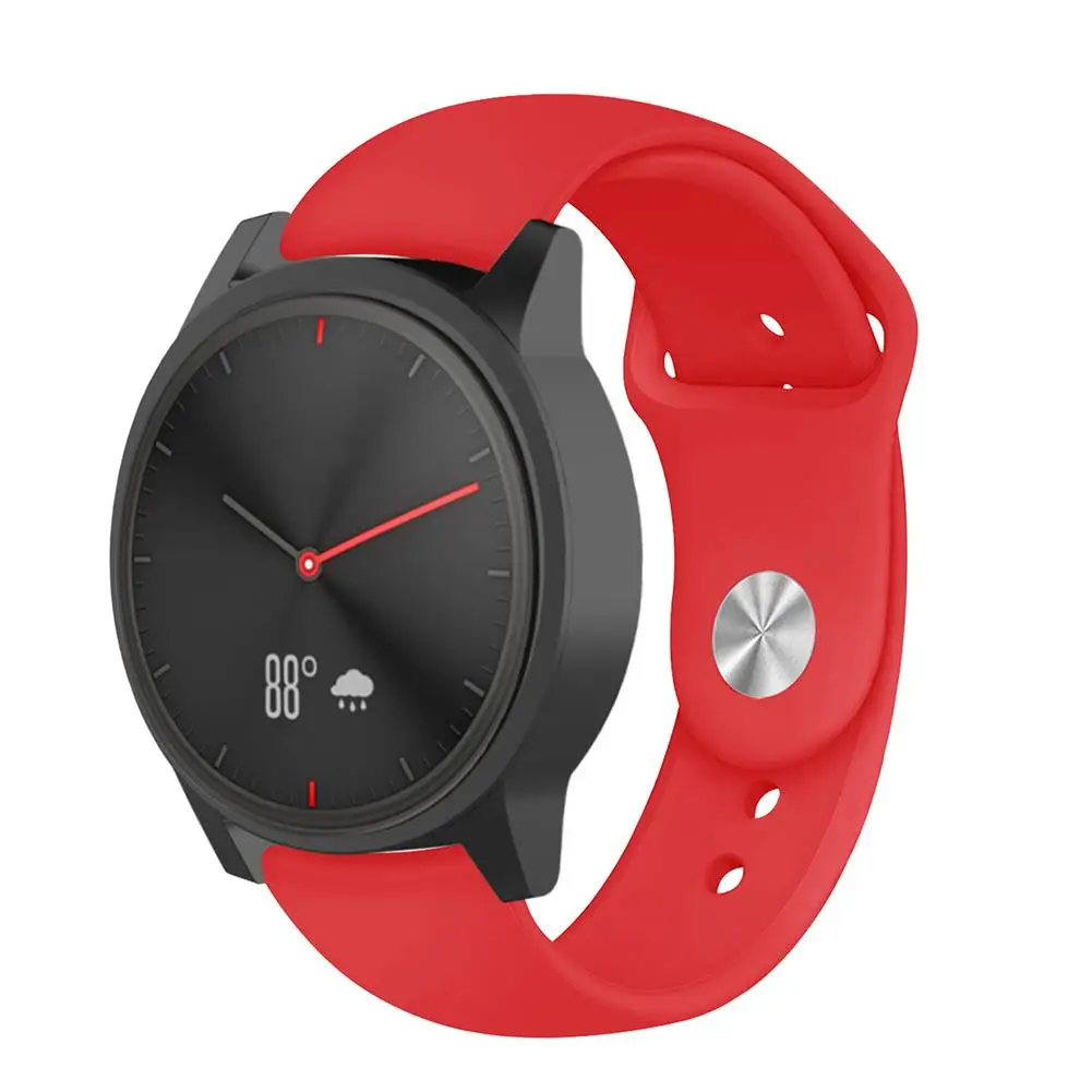 Цветной мягкий силиконовый сменный ремешок для Garmin Vivoactive3 Vivomove HR, умный Браслет для Garmin Vivoactive 3, ремешок для часов