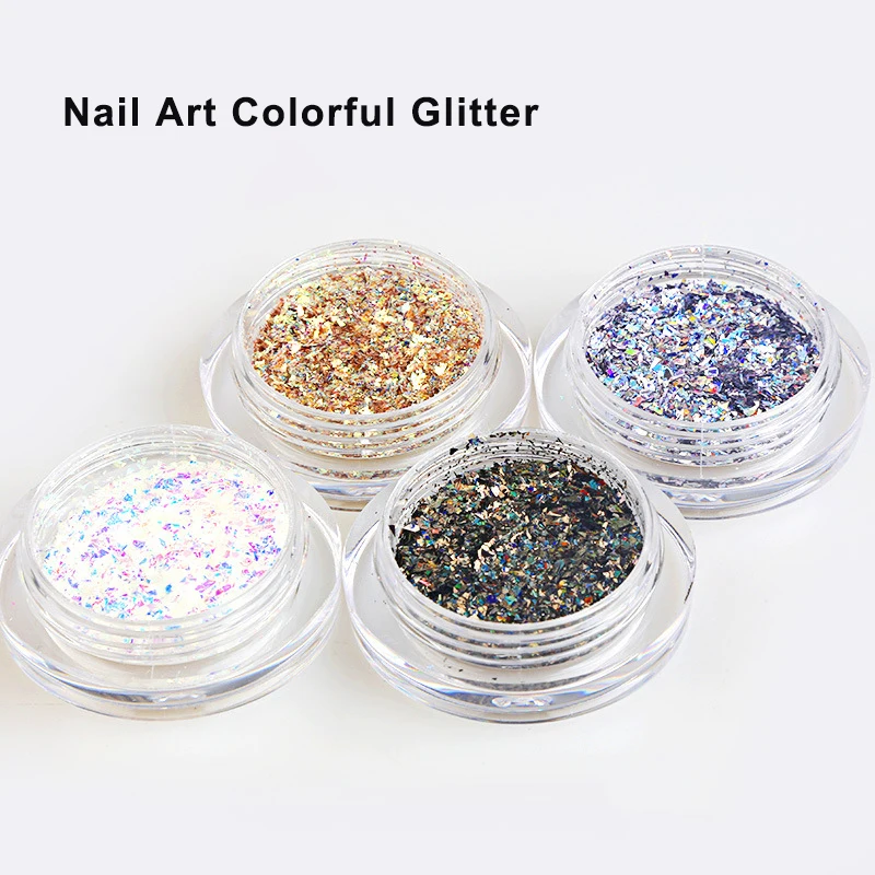 

1PC Nail Colorful Glitter Dust Power Pigment Beauty Manicure Tools 3D Nail Art Decoration False Fingernails Tips Accessories DIY