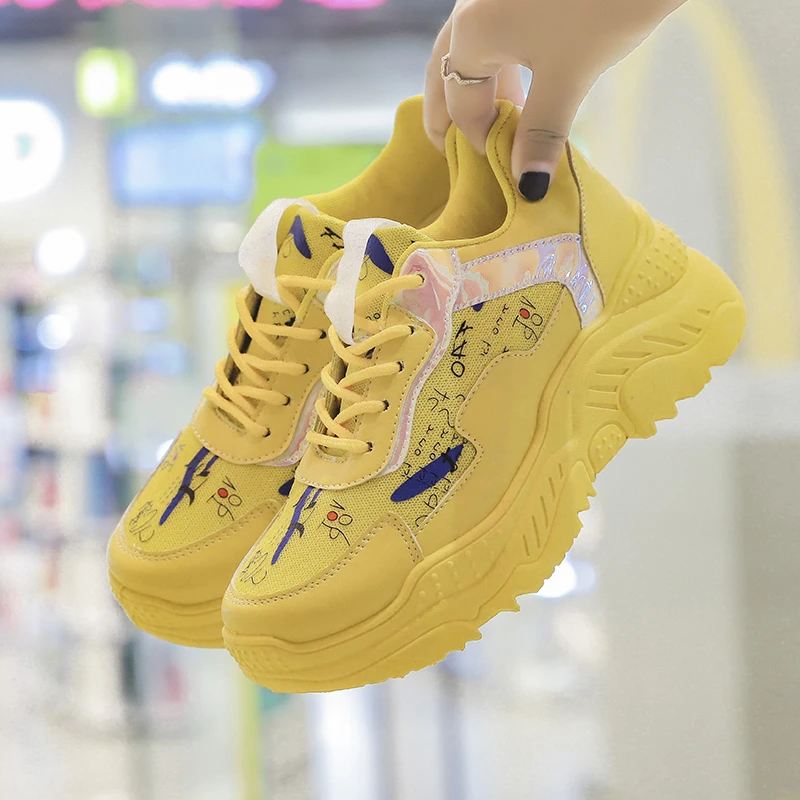 fashion yellow shoes