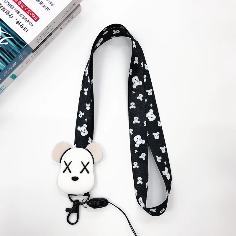 Милый мультяшный брелок ремешки на шею для ключей ID Card Pass Gym USB Phone lanyard DIY - Цвет: 13