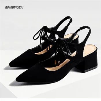 

BBZAI Summer New pattern Net red shoes woman high-heeled shoes Sexy women's shoes Sandals 5CM Stiletto heels 3-11 12