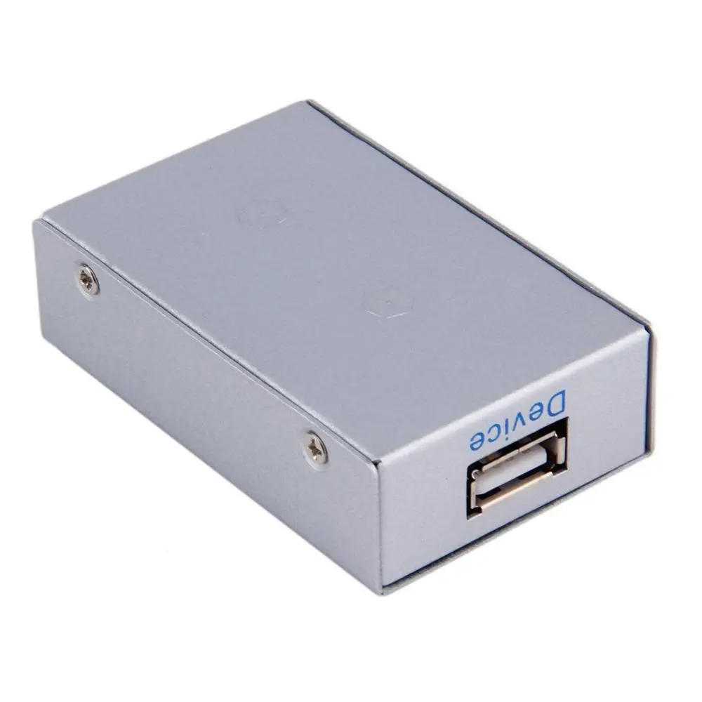 Двухпортовый концентратор USB 2,0, автоматический переключатель с CD для принтера, сканера, офисный аксессуар, прочный