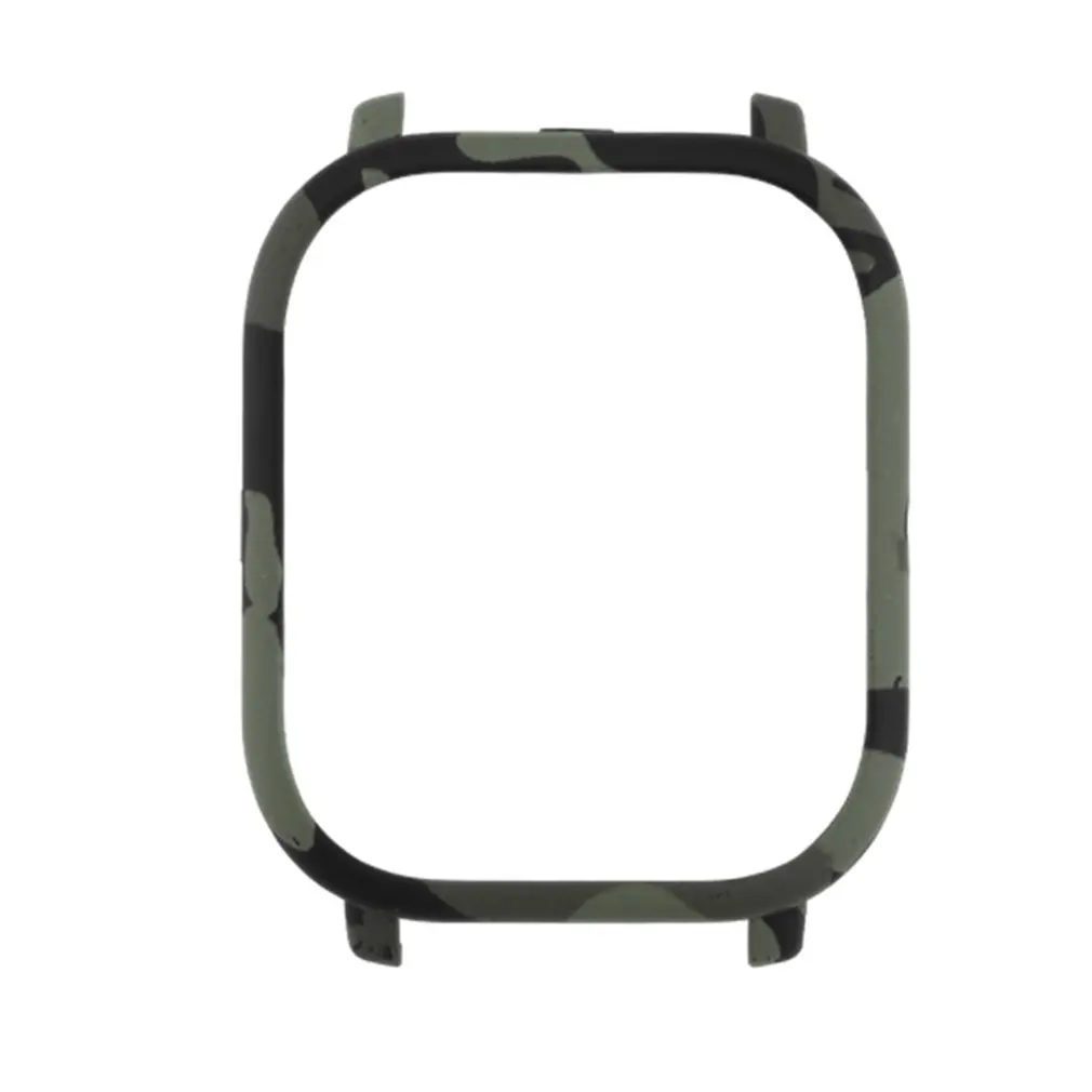 Green camouflage Для Huami AMAZFIT GTS Мягкий ТПУ полный чехол оболочка рамка Бампер защитный Смарт часы аксессуары протектор - Цвет: Green camouflage