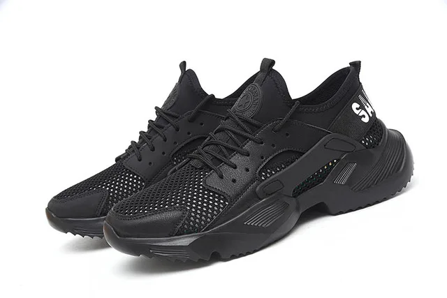 New Work Safety Shoes Fashion Sneakers Ultra-light Soft Down Men Breathable Anti-shattering Steel Toe Work Boots