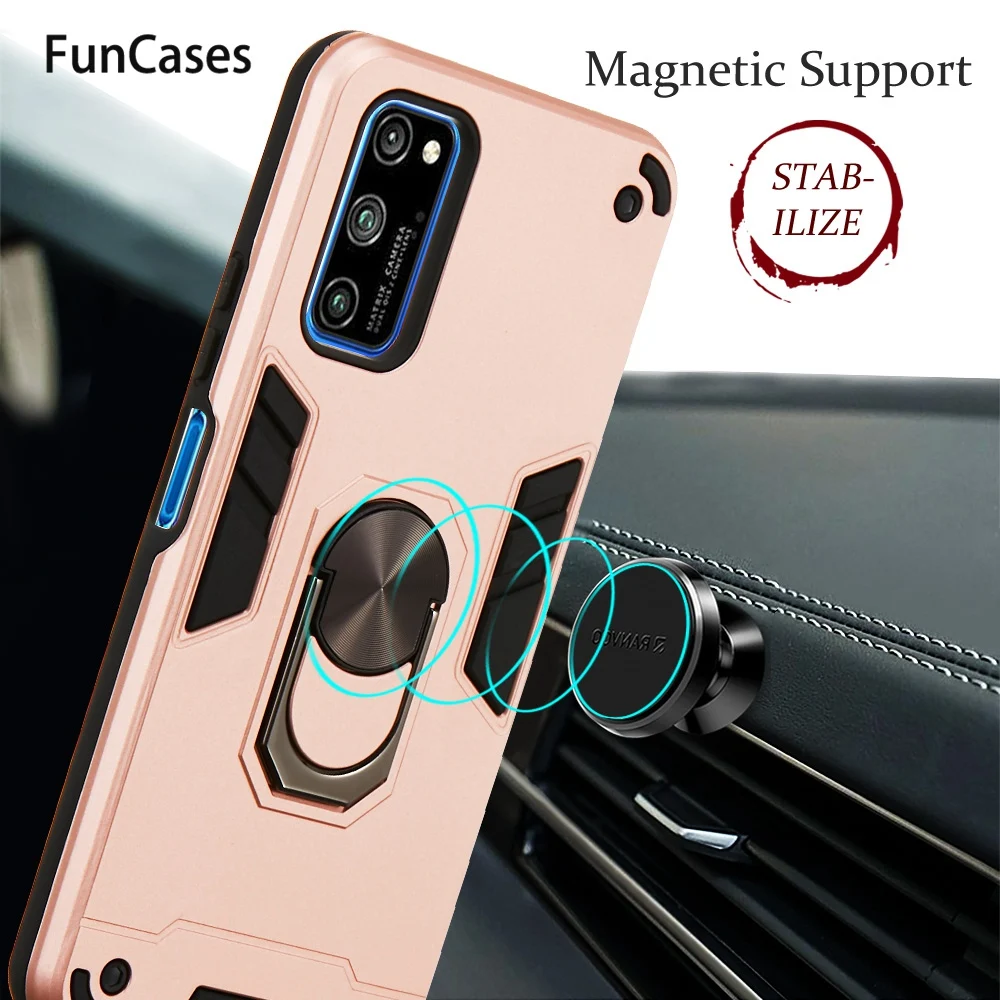 Dudukan Mobil Armor Telepon untuk Ajax Huawei Honor V30 Pro Lembut TPU Shell S Ponsel Huawei Funda Kehormatan v30 Movil