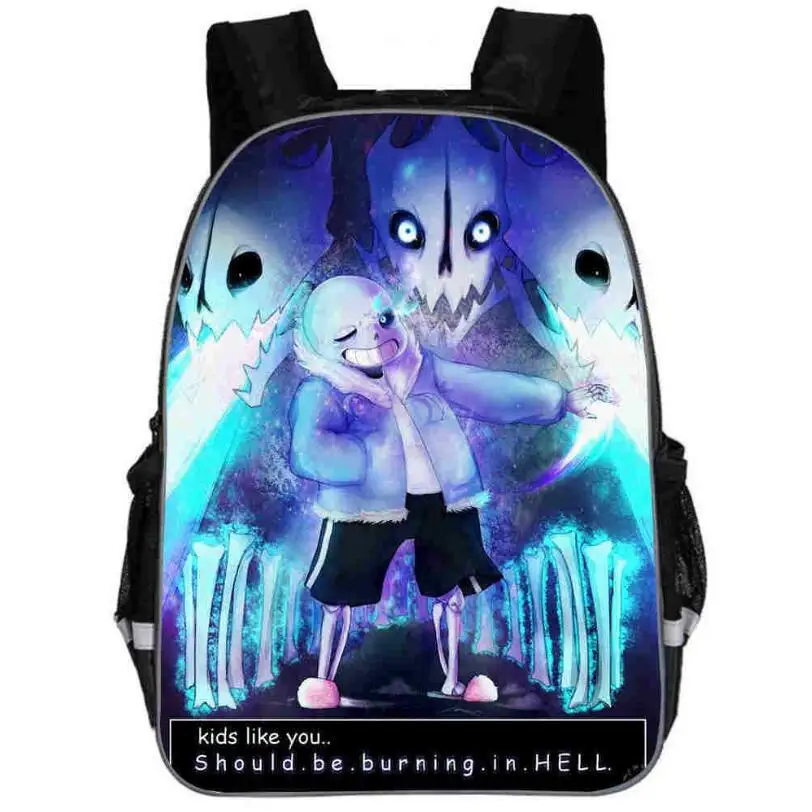Undertale Backpack Boys School Bags Cartoon Back Pack Games Backpacks Fashion Bookbags for Children Kindergarten Mochilas - Цвет: photo color