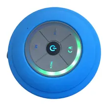 Subwoofer Speaker Microphone Waterproof Portable Wireless Shower Music-Suction with Led-Light
