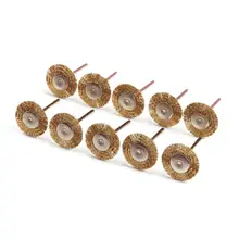 10 шт. щетки колеса провода удаления заусенцев краски ржавчины очистка от загрязнения металлов электрические инструменты для полировки