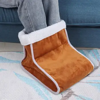 

100-240V Electric Foot Warmer Detachable Feet Timing Heating Boot Heater Shoes US Plug for Home Office Pain Relief Relaxation b