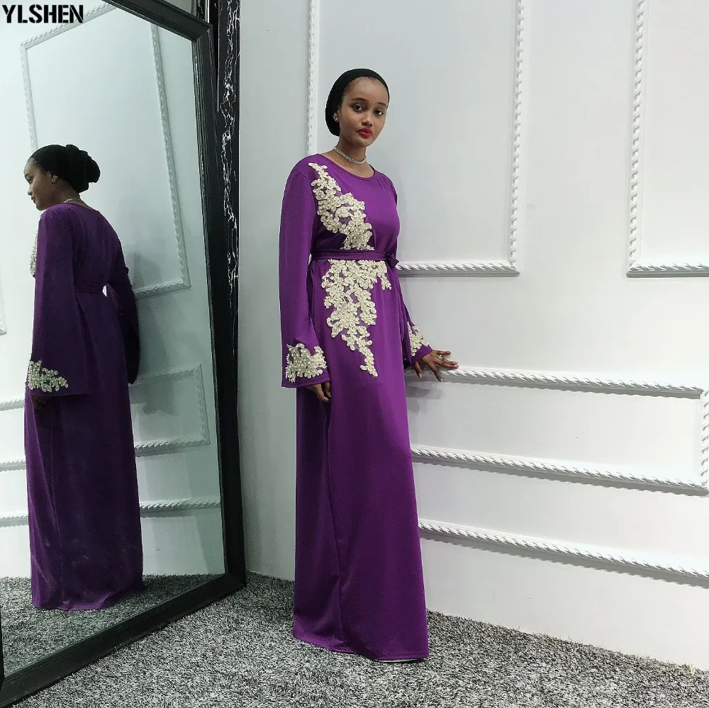 2020 Eid Mubarak Abaya Dubai Muslim Dress Women Embroidery Ramadan Robe Kaftan Islamic Clothing African Dresses Abayas for Women 42