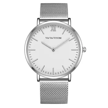 

Casual Men Military Watch Stainless Steel Mesh With Quartz Simple Waterproof Watch reloj hombre часы мужские relogio masculino