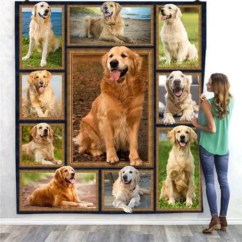 

Dropshipping 3D Dog Cat Summer Quilt Blanket For Kids Adults Bedding Throw Soft Warm Thin Blanket With Cotton Quilt