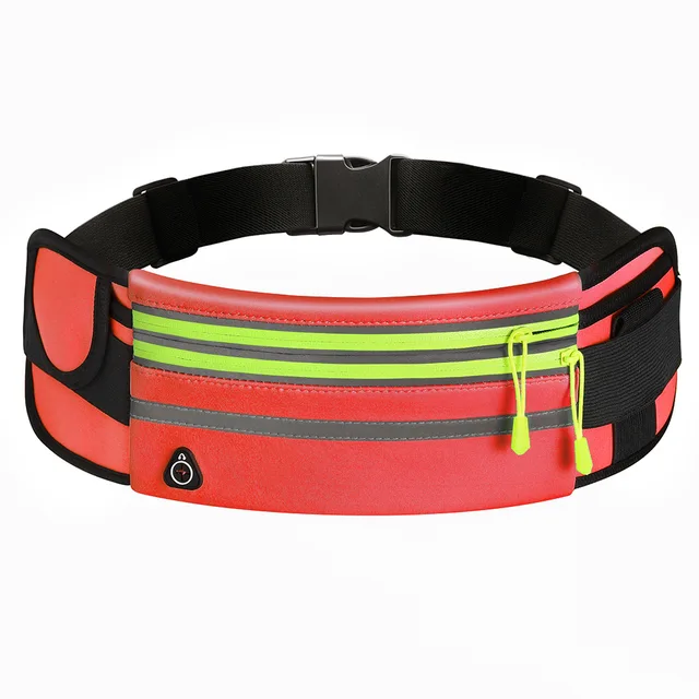 Running Bag Women Waist bag Belt bag Men Sports Fanny Pack Mobile Phone Bag Gym Running Cell Phone Jogging Run Cycling Bag red 2