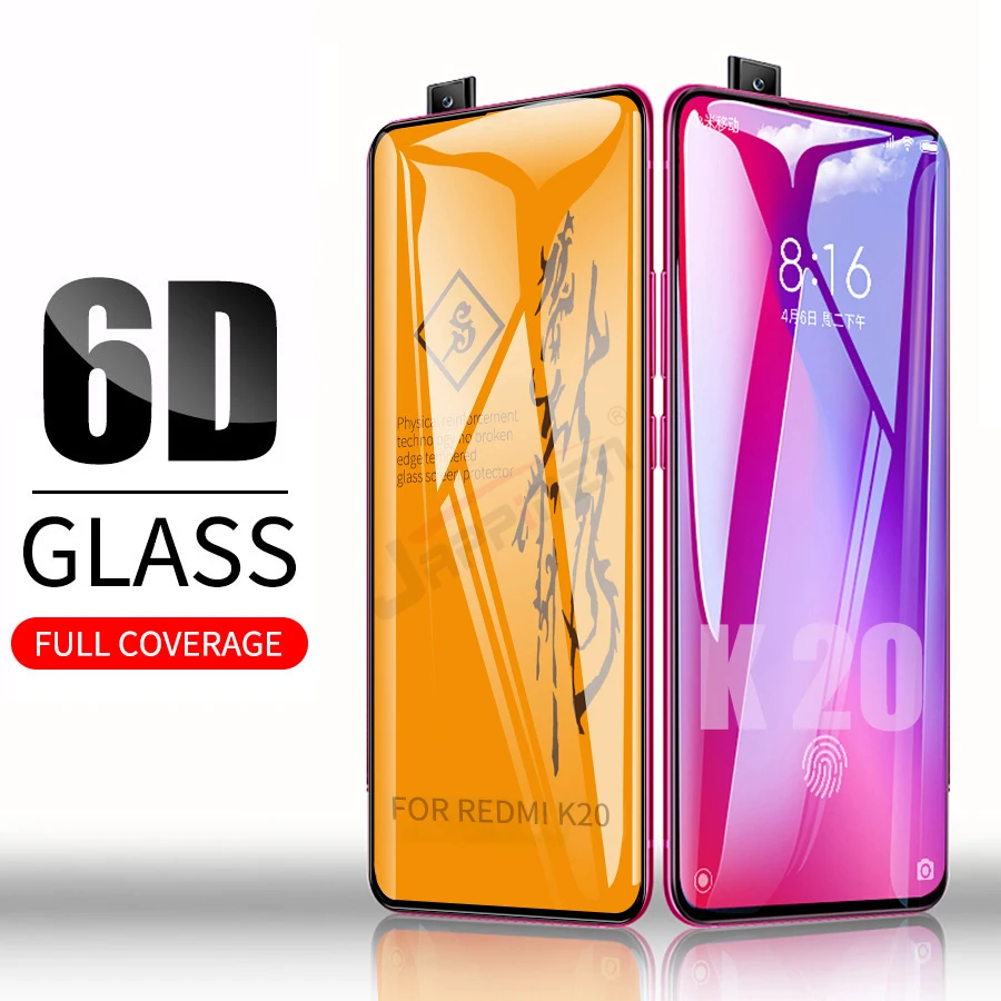 6D полное клеевое Покрытие Закаленное стекло для Xiaomi Poco X3 F2 Pro Redmi 9 K30 ультра Mi 10T 9T