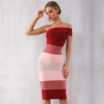 

Celebrity Party Bodycon Bandage Dress Women Short Sleeve One-Shoulder Sexy Night Out Club Backless Dress Women Vestidos LDS