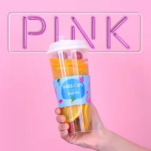 50 шт. Высокое качество 90 Калибр прозрачные одноразовые чашки креативные вечерние день рождения холодная пластиковая чашка с крышкой и рукавом