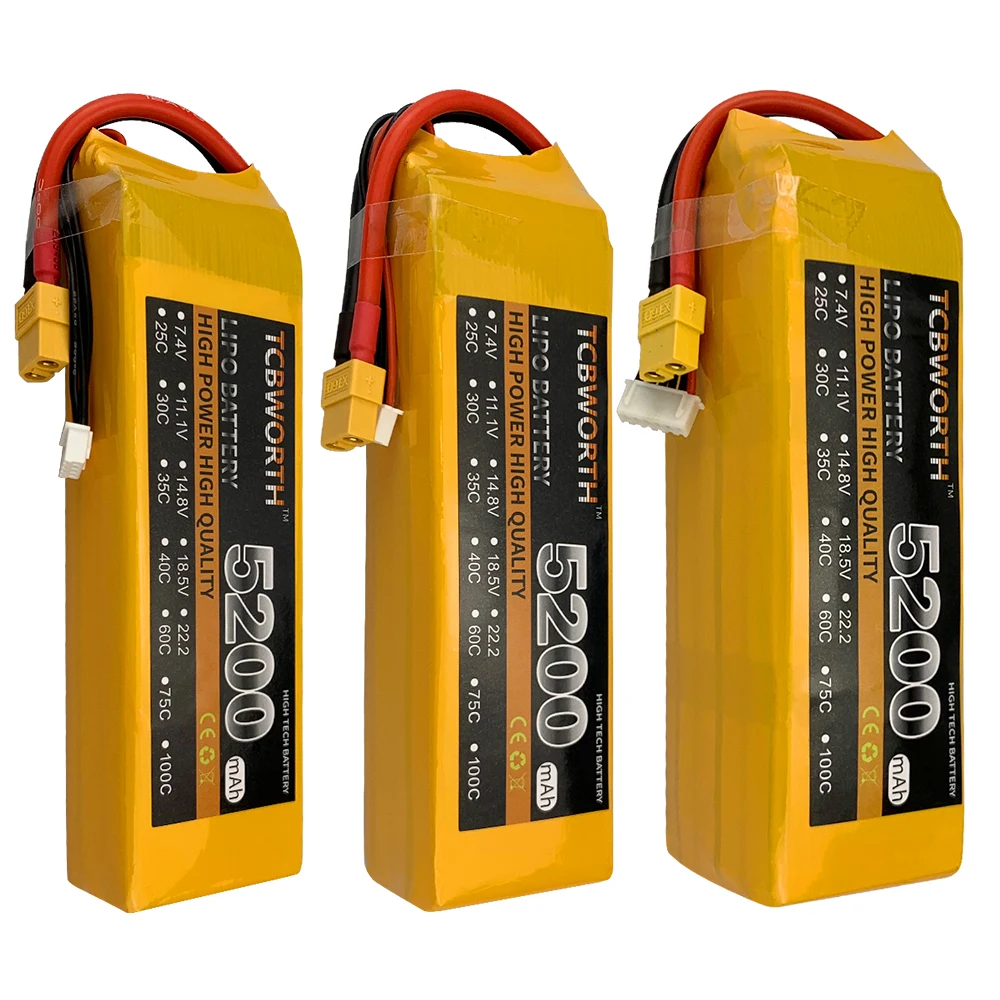 GrapheneBatteriesLiPo74V111V148V222VRCLiPoBattery5200mAh