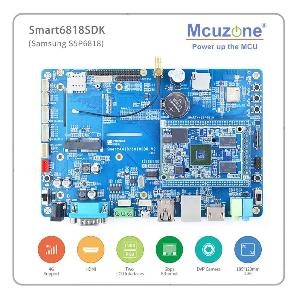 FriendlyELEC SMART6818SDK S5P6818 4,3 '7' 10,1 'LVDS ЖК-дисплей 4G 800*480 800*1280 емкостный сенсорный экран