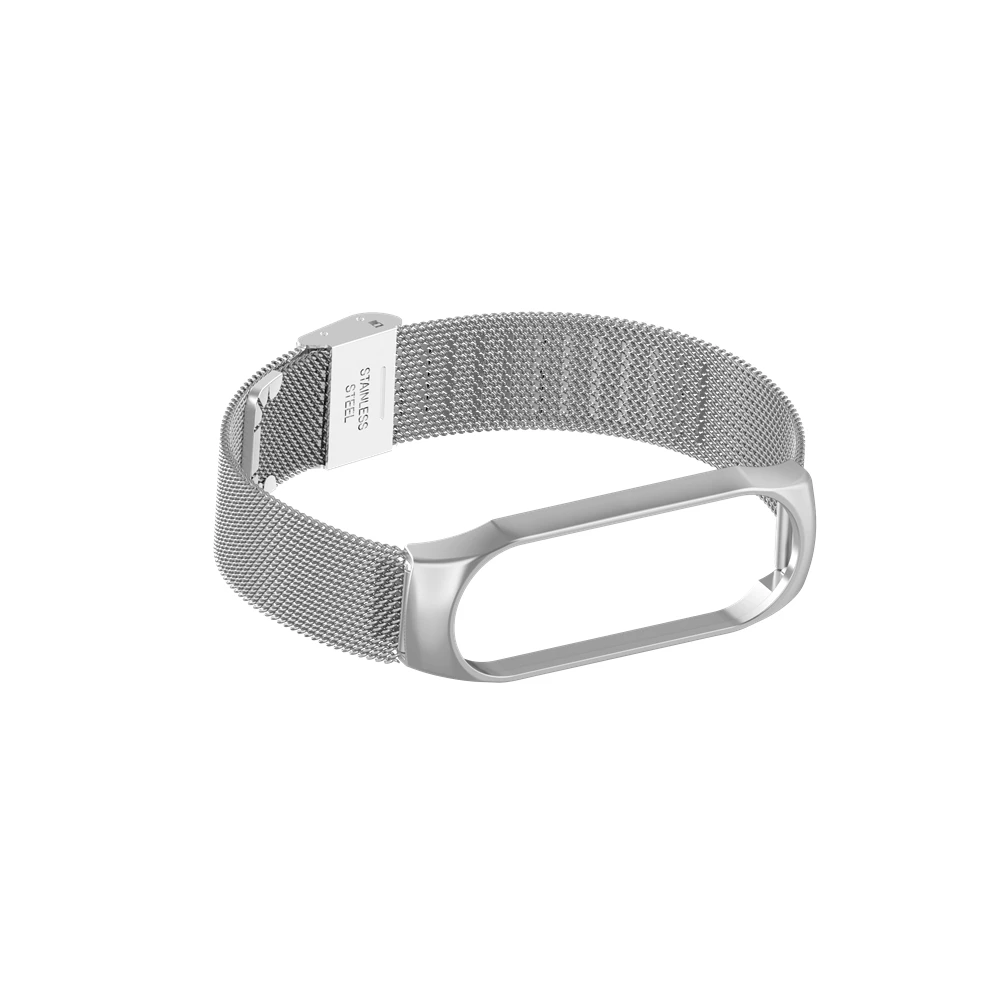 Mi Band 4 3 ремешок металлический для Xiaomi mi Band 4 3 mi lanese Пряжка браслет из нержавеющей стали для mi Band 4 mi Band 4 браслет