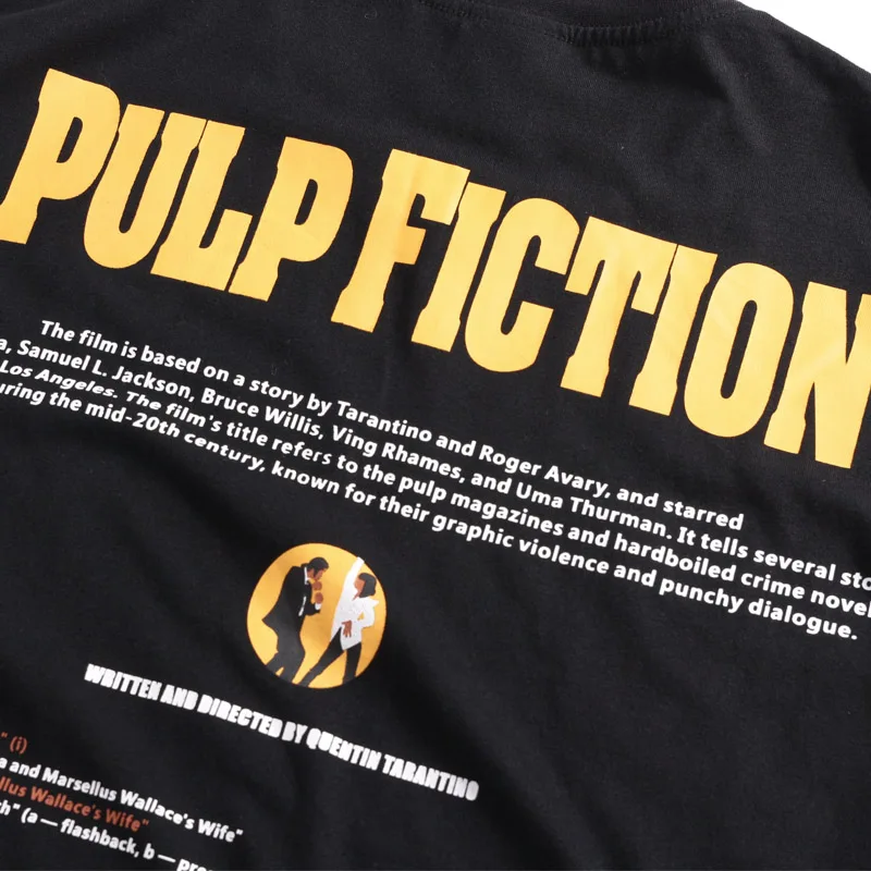 Новинка, Quentin Tarantino, футболка для мужчин и женщин, с принтом, 100 хлопок, Япония, Харадзюку, хип-хоп, футболки, уличная футболка, топ, футболка для мужчин