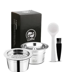 Refillable Eco-Friendly Stainless Steel Reusable Coffee Capsule (Light green)