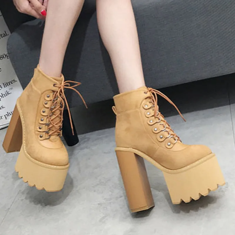 Женские ботильоны с леопардовым принтом LAND очень толстые женские на высоком